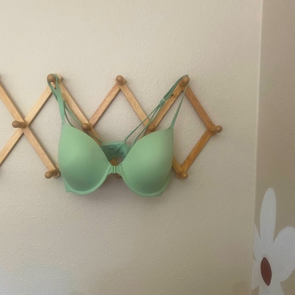 Bright green t-shirt bra PINK VS bra 36D - Picture 1 of 5